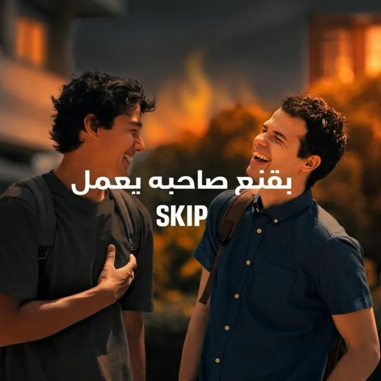 بقنع صاحبه يعمل SKIP